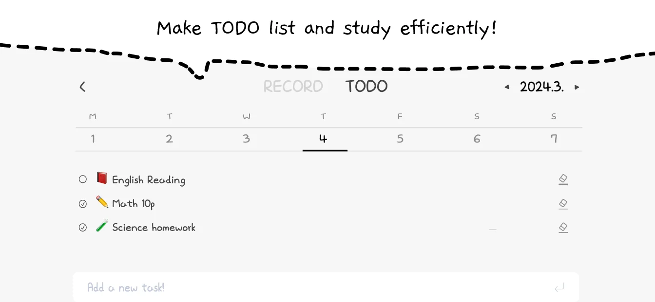 Make a to-do list and study efficiently!